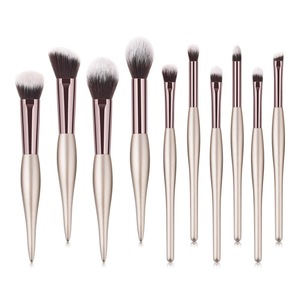 10 Pcs Makeup Brushes Set Highlighter Foundation Lip Eye Micro Brush Applicator For Shadows Professional Brush Makeup Kit