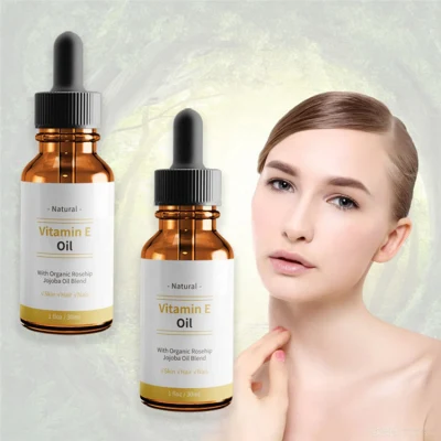 100% Natural Vitamin E Oil with Organic Rosehip Jojoba Oil Blend