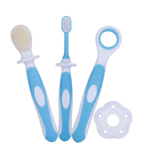 3 Stage Baby Oral Hygiene Set Infant Oral Care Kit Advanced Baby Toothbrush / Tongue Cleaner