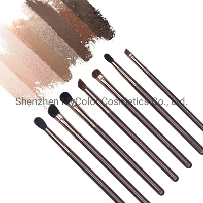 7PCS Soft Animal Hair Eye Makeup Brush Set Eyeshadow Blending Makeup Brushes