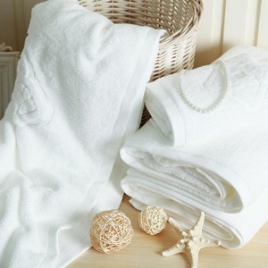 Aiqi good quality bath towel hotel supply used bath towels