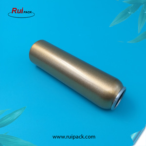 Aluminum gold shinny empty aerosol spray bottle can