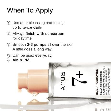 Anua 7 Rice Ceramide Hydrating Barrier Serum