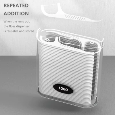 Automatic Pop up White Dispenser with 88 Count Floss Dental Floss Picks