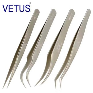 B Personalized Eyebrow Tweezers Stainless Pointed Tip Satin Finish Eyelash Extension Tweezers Manicure Beauty Implements