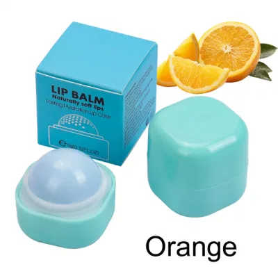 Ball Shape Nourishing Customized Moisturizing Fruit Flavor Lip Balm