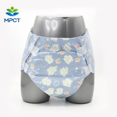 Beautifui Printed Adult Diaper Manufacturer Direct Sale Disposable Super Absorbent Ultra Thick Adult Diaper