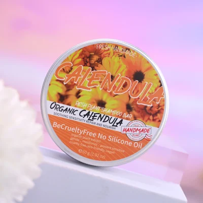 Beauty Cosmetics Skin Care Oil Control Scurf Removal Calendula Shampoo Bar