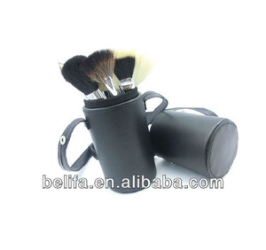 Black Cylinder Makeup Brush Sets