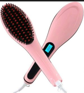 ceramic hair straightener brush/flat iron hair straightener 450/hair straightener brush 2 in 1