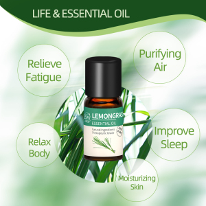 Certified Custom Private Label Pure Skincare Lemongrass Essential Oils Cosmetics Bulk Aromatherapy Massage Oil
