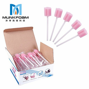 China factory directly sell medical oral care brush sponge stick kids oral hygiene