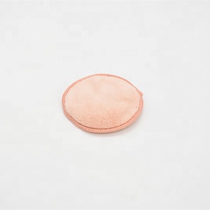 Circular double-sided customization microfiber cloth makeup remover reusable pad