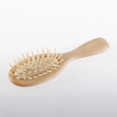 Custom Logo Biodegradable Wooden Hair Care Massage Airbag Comb