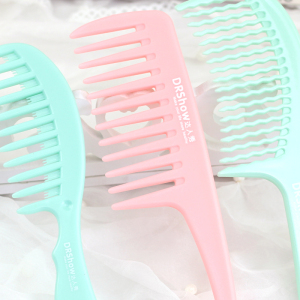 Custom Logo Home Tools Hair Care Plastic Hairbrush Colorful Hair Comb