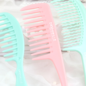 Custom Logo Home Tools Hair Care Plastic Hairbrush Colorful Hair Comb