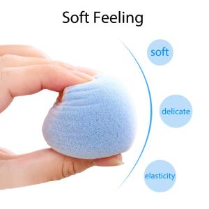 Custom logo Microfiber Beauty Make Up Sponges Blender Foundation Latex Free Sponge Microfiber