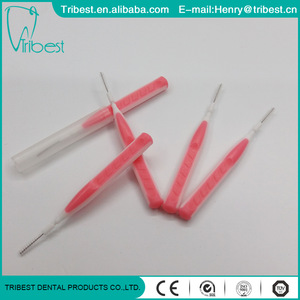 dental disposable interdental brush with orthodontic use