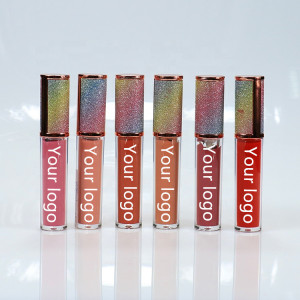 Diamond Non-stick waterproof crueltyfree matte  wholesale private label glitter lip gloss