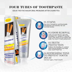 Disaar White&White Toothpaste Dental Daily Use Whitening Teeth Remove Smokers Stains Fights Plaque &decay Strengthen Teeth