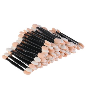 Double ended applicator make up brush eyeshadow sponge brush