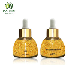 Doumei Factory OEM Private Label Skin Care Organic Whitening 24 k Gold Serum