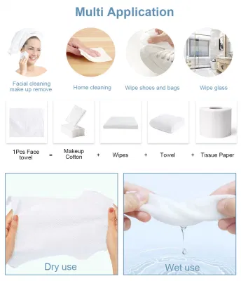 Eco Friendly Multi-Functional Cleaning Disposable Facial Towel for Outdoor Use