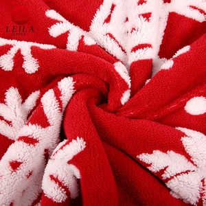 factory direct supply heated good quality christmas fleece blanket