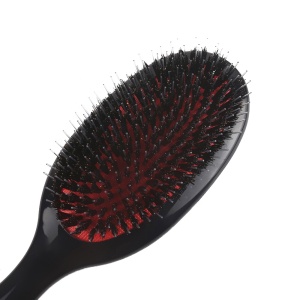 Factory hot sale boar bristle hair brush plastic handle custom logo hair brush