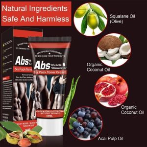 Fat Burning Cream Abdominal Muscle Cream Fat Burner Cellulite Creams Tighten Muscles Slimming Enhancer Workout Coconut Body