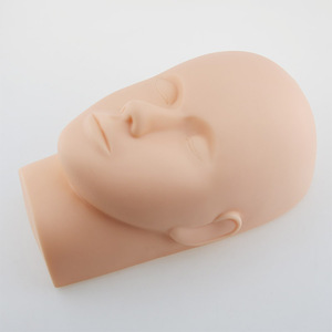 female head makeup training silica gel mannequin head model manikin head for make up training