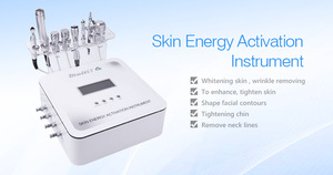 Guangzhou Factory Skin Energy Activation Instrument RF Micro Current Facial Skin Care Lift Clean Machine Beauty Salon Equipment
