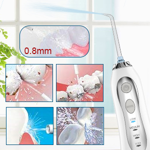 H2Ofloss Waterproof Tooth Cleaner Dental Flosser Hydro Floss Cordless Portable Oral Dental Irrigator