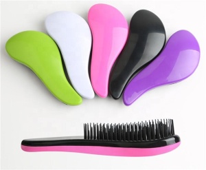 Hair Brush Comb Styling Tools Shower Electroplate Detangling Massage Comb