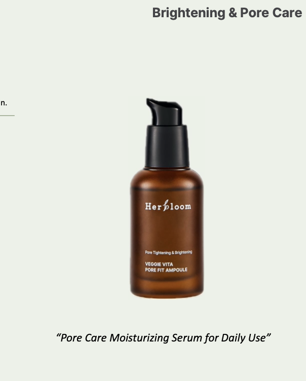 [Her bloom] Veggie Vita Pore Fit Ampoule(Serum), skin care 