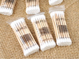 High Quality Eco-Friendly Plastic Stick Cotton Buds Dry Cotton Swabs