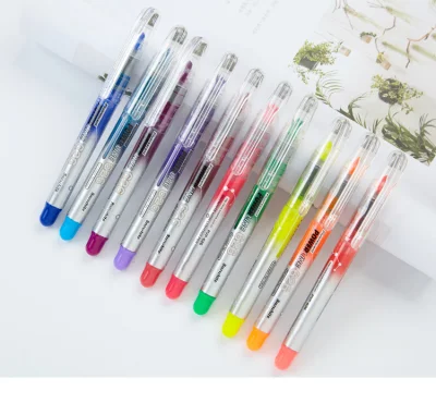 Highlighter High Quality Snowhite Free Ink System Highlighter Pens