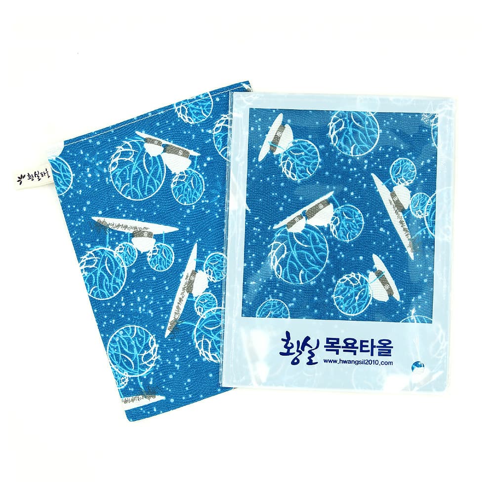 Hwangsil body scrub towel (snowy night) skin care scrubber exfoliation sponge bath towel