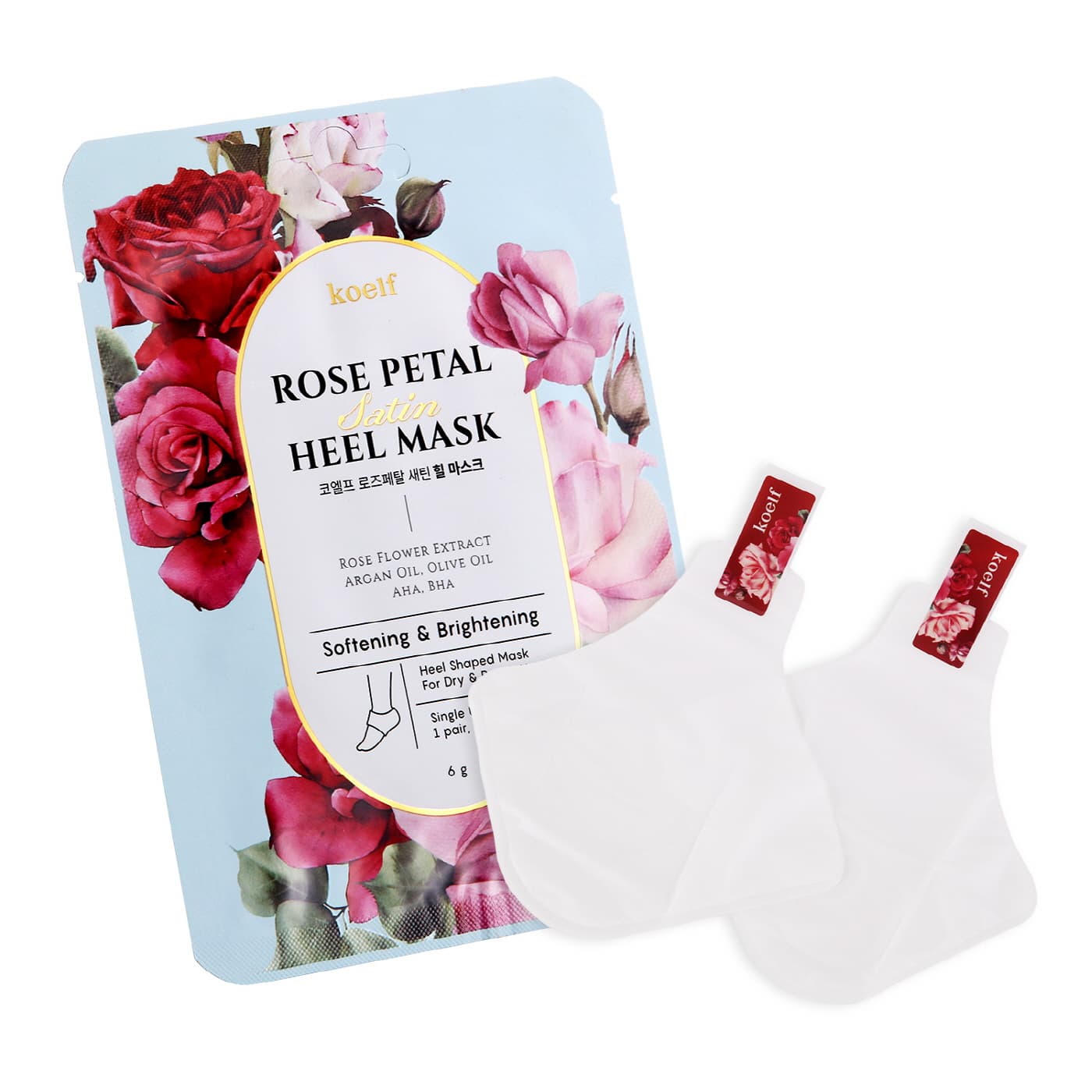 Koelf Rose Petal Satin Heel Mask