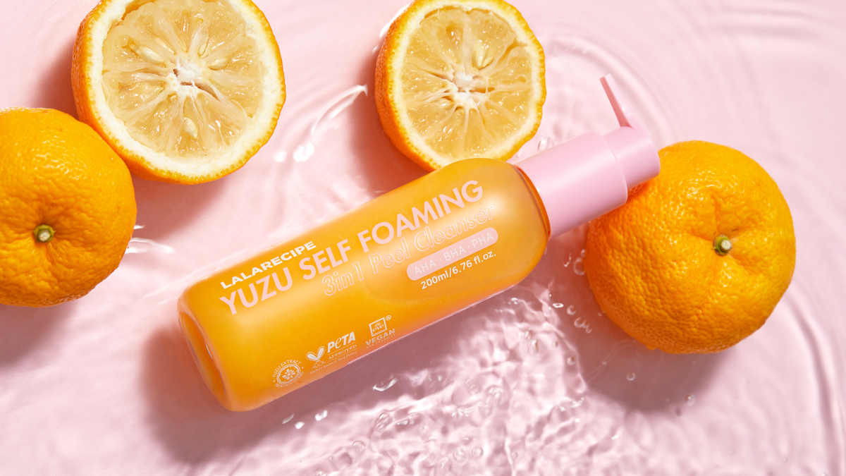 [LALARECIPE] Yuzu Self Foaming 3in1  Peel Cleanser