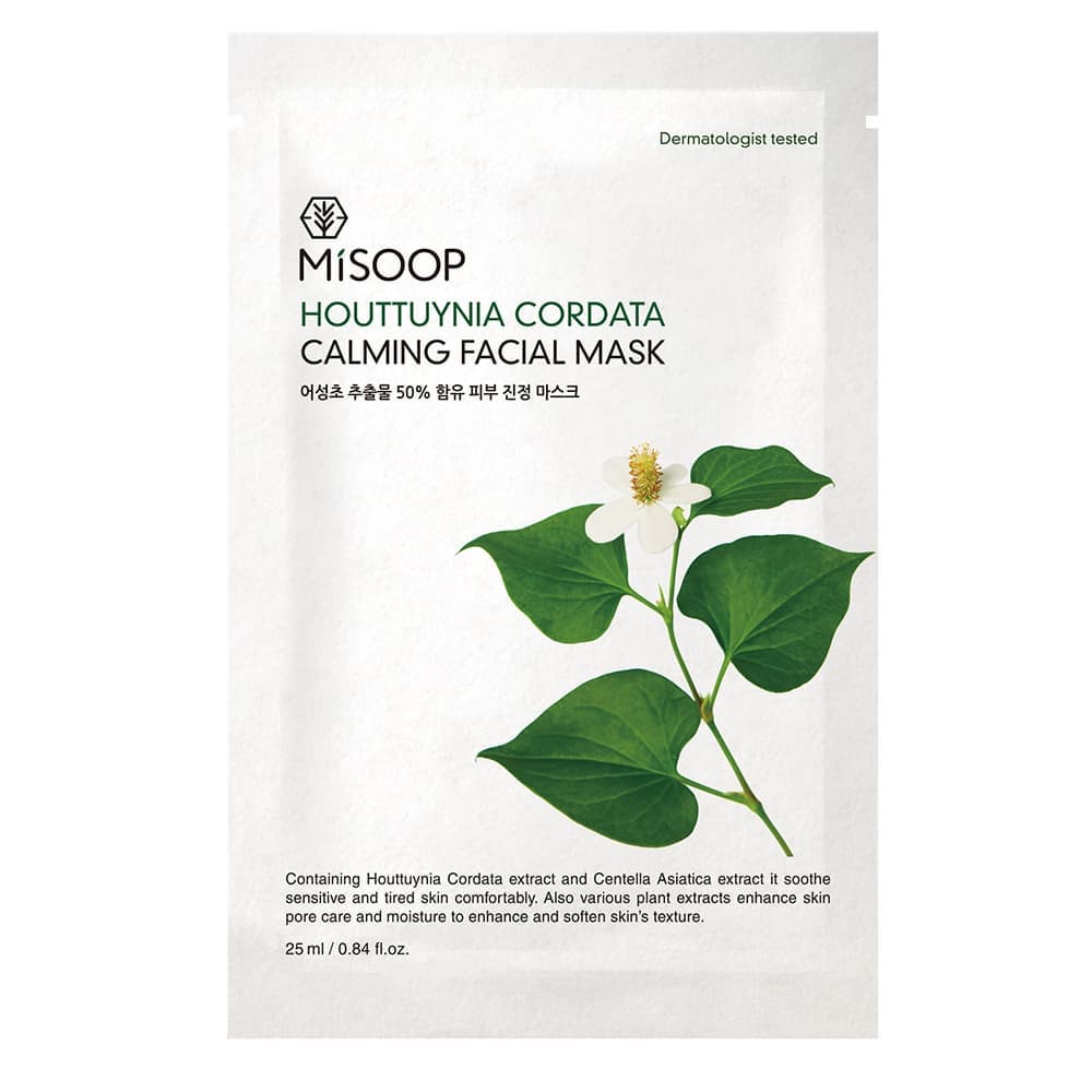 MISOOP HOUTTUYNIA CORDATA CALMING FACIAL MASK