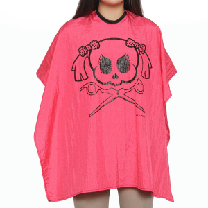 multicolor polyester logo customized hair  salon kids haircut barber hairdressing  cape