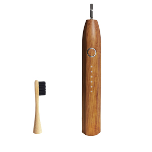 New Arrival Waterproof 3pcs Bamboo Head Electric Replaceable Wireless Toothbrush