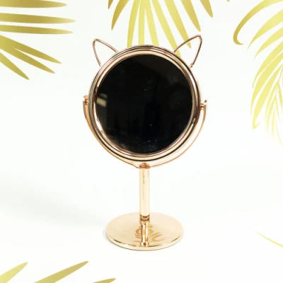 New Standing Table Mirror Mini Metal Double Side Mirror
