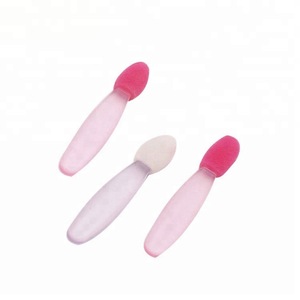 New type top sale sponge and brush eyeshadow applicator