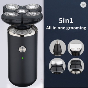 Nose Hair Trimmer Face Wash  Massage Brush 5-in-1 Hair Clipper Shaver Razor