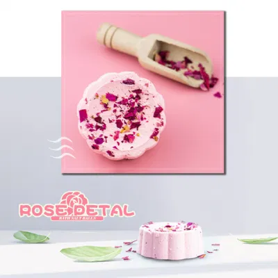 OEM Custom Cleaning and Soothing Rose Petal Bath Salt Balls