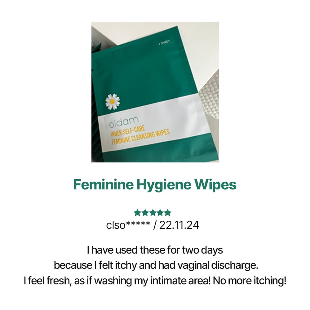 Oldam Inner Self-care Feminine Cleansing  Wipes