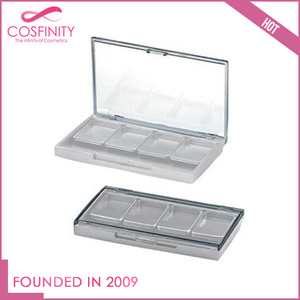 Popular silver color eye shadow container / powder case