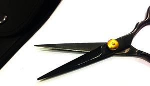 Professional Barber Scissors / Beard Scissors/ Mustache Scissors Kit In Mini Mustache Case With Customer Logo